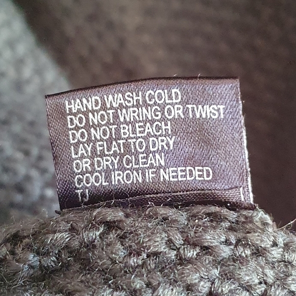 TAHARI Arthur S. Levine Wool Chunky Knit Cowl Sweater Dress Green Womens Sz MP - Picture 6 of 7